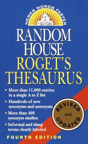 Random House Roget's Thesaurus [Paperback]