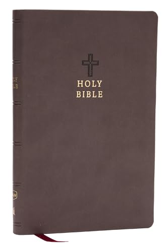 NKJV Holy Bible, Value Ultra Thinline, Charcoal Leathersoft,  Red Letter, Comfor [Leather / fine bindi]