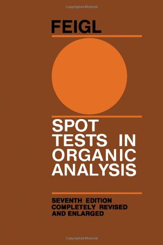 Spot Tests in Organic Analysis [Hardcover]