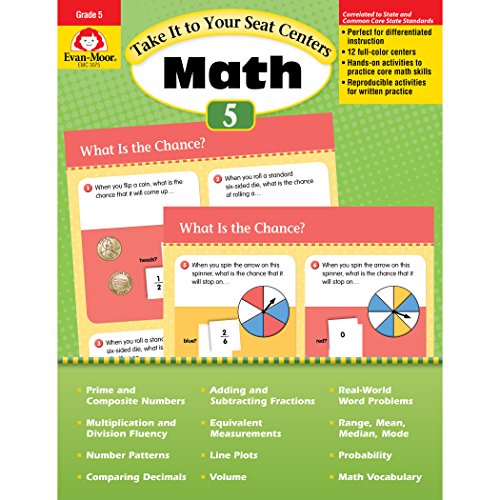 Take It To Your Seat Math Centers, Grade 5 [Paperback]