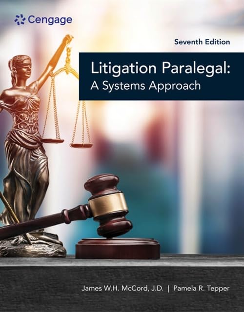 The Litigation Paralegal A Systems Approach [Paperback]