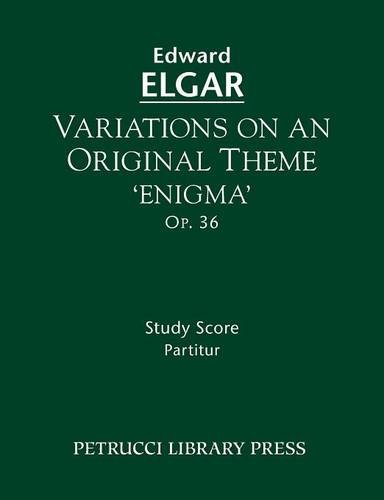 Variations On An Original Theme 'enigma', Op. 36 Study Score [Paperback]