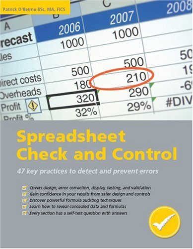 Spreadsheet Check And Control [Paperback]