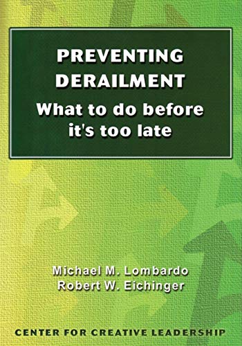 Preventing Derailment What To Do Before It's Too Late (technical Report Series  [Paperback]