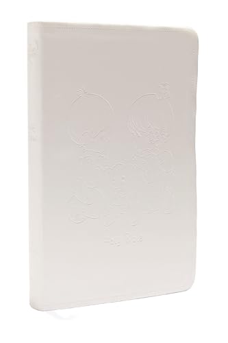 NRSVCE, Precious Moments Bible, White, Leathersoft, Comfort Print Holy Bible [Leather / fine bindi]
