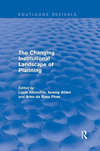 The Changing Institutional Landscape of Planning [Paperback]