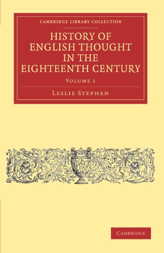 History of English Thought in the Eighteenth Century [Paperback]