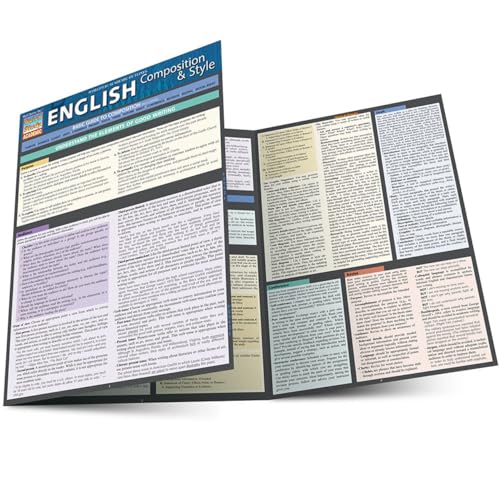 English Composition &amp Style a QuickStudy Laminated Reference Guide [Fold-out book or cha]