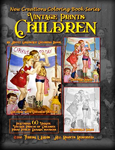New Creations Coloring Book Series  Vintage Prints Children [Unknown]