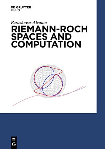 Riemann-Roch Spaces And Computation [Hardcover]