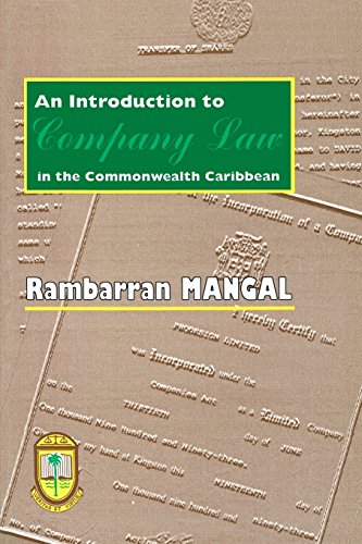 An Introduction To Company Law In The Commonwealth Caribbean [Paperback]