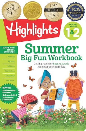 Summer Big Fun Workbook Bridging Grades 1 &amp 2 Summer Before Second Grade Pr [Paperback]
