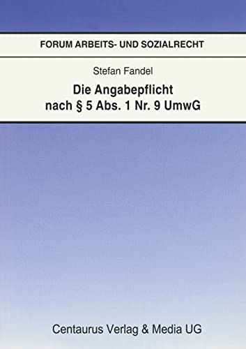 Die Angabepflicht nach  5 Abs. 1 Nr. 9 UmwG [Paperback]