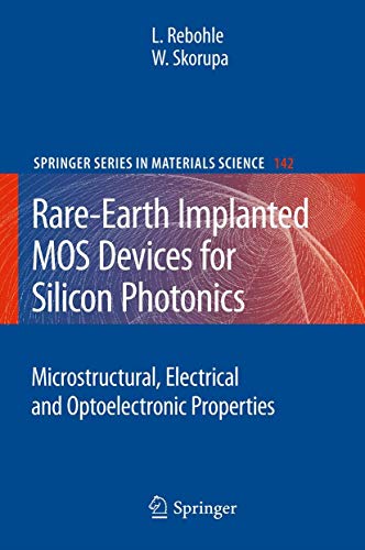 Rare-Earth Implanted MOS Devices for Silicon Photonics Microstructural, Electri [Paperback]
