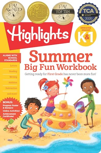 Summer Big Fun Workbook Bridging Grades K &amp 1 Ready for First Grade at Home [Paperback]