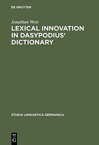 Lexical Innovation in Dasypodius' Dictionary [Hardcover]
