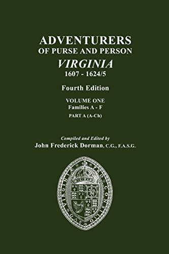 Adventurers Of Purse And Person, Virginia, 1607-1624/5. Fourth Edition. Volume O [Paperback]