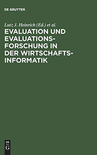 Evaluation und Evaluationsforschung in der Wirtschaftsinformatik  Handbuch Fr  [Hardcover]