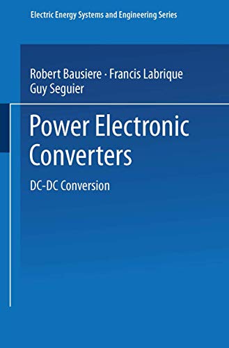 Power Electronic Converters DC-DC Conversion [Paperback]
