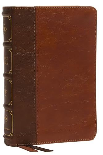 NKJV, Compact Bible, Maclaren Series, Leathersoft, Brown, Comfort Print Holy Bi [Leather / fine bindi]