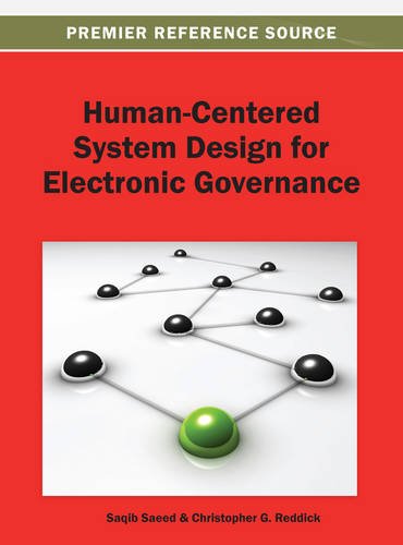 Human-Centered System Design For Electronic Governance [Hardcover]