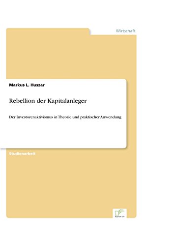 Rebellion der Kapitalanleger [Paperback]