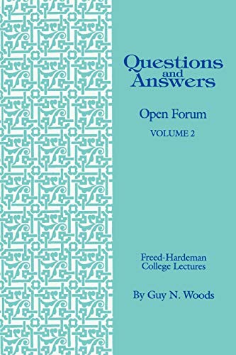 Questions & Answers Open Forum Volume 2 (freed-Hardeman College Lectures) [Paperback]