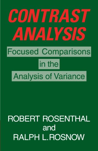 Contrast Analysis Focused Comparisons in the Analysis of Variance [Paperback]