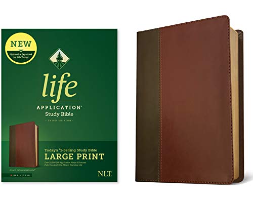 NLT Life Application Study Bible, Third Edition, Large Print (Red Letter, Leathe [Leather / fine bindi]