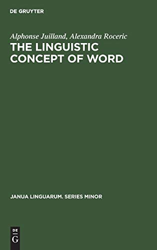 Linguistic Concept of Word  Analytic Bibliography [Hardcover]