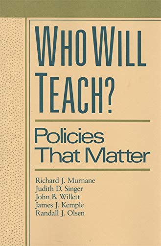 Who Will Teach Policies That Matter [Hardcover]