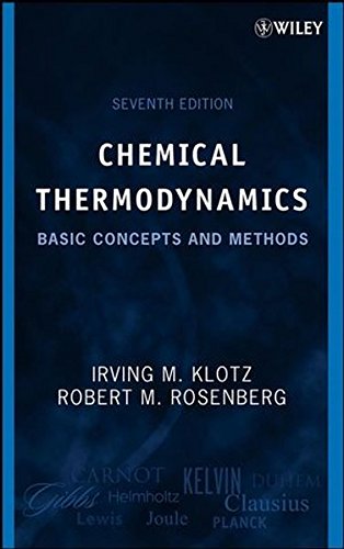 Chemical Thermodynamics Basic Concepts and Methods [Hardcover]