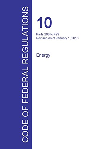 Code Of Federal Regulations Title 10, Volume 3, January 1, 2016 [Paperback]
