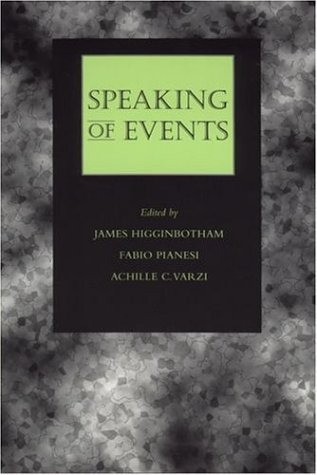 Speaking of Events [Hardcover]