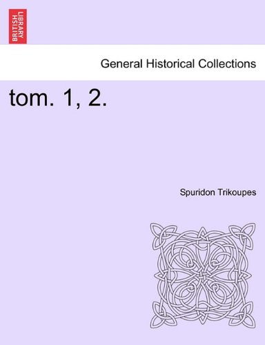 Tom. 1, 2. [Paperback]