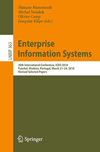 Enterprise Information Systems 20th International Conference, ICEIS 2018, Funch [Paperback]