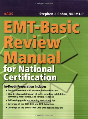 EMT-Basic Review Manual For National Certification [Paperback]