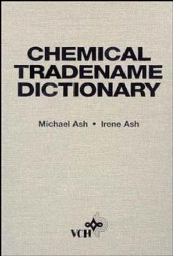 Chemical Tradename Dictionary [Hardcover]