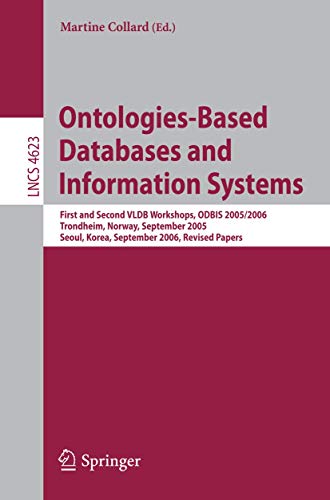 Ontologies-Based Databases and Information Systems First and Second VLDB Worksh [Paperback]
