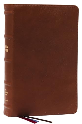NKJV, End-of-Verse Reference Bible, Personal Size Large Print, Premium Goatskin  [Leather / fine bindi]