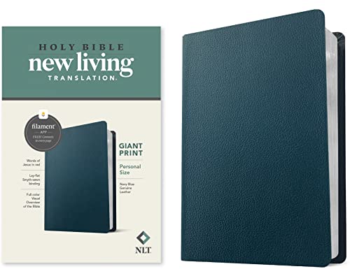 NLT Personal Size Giant Print Bible, Filament Enabled Edition (Red Letter, Genui [Leather / fine bindi]