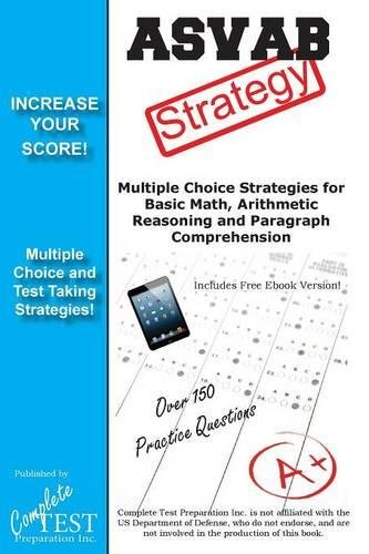 Asvab Test Strategy Winning Multiple Choice Strategies For The Asvab Test [Paperback]