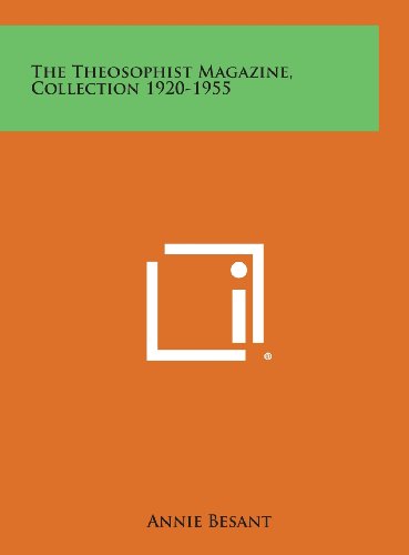 Theosophist Magazine, Collection 1920-1955 [Hardcover]