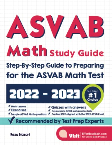 ASVAB Math Study Guide  Step-By-Step Guide to Preparing for the ASVAB Math Test [Paperback]