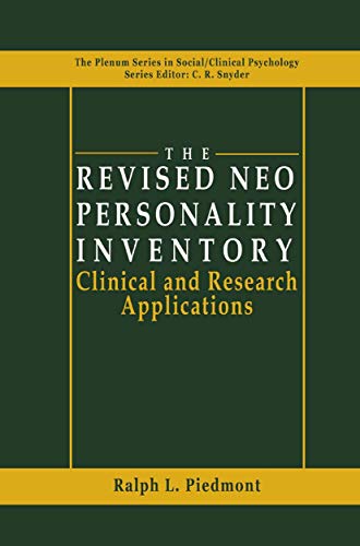 The Revised NEO Personality Inventory Clinical and Research Applications [Hardcover]