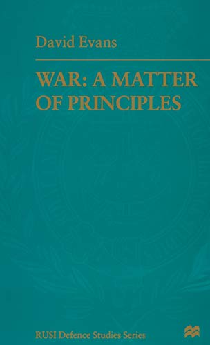 War A Matter of Principles [Hardcover]