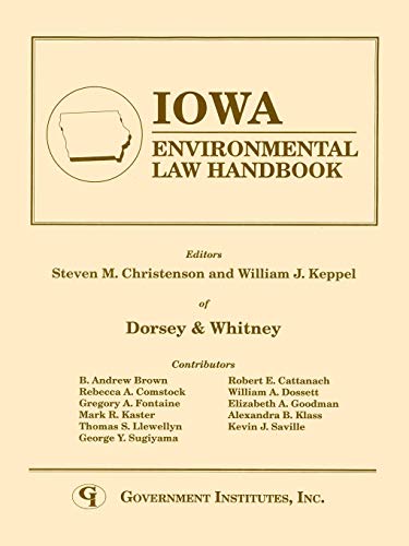 Iowa Environmental Law Handbook [Paperback]