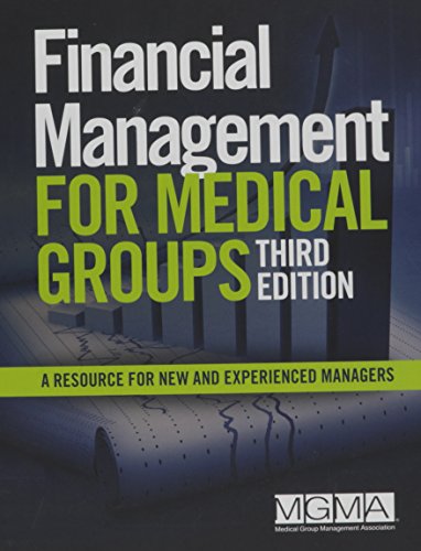 Financial Management for Medical Groups [Hardcover]