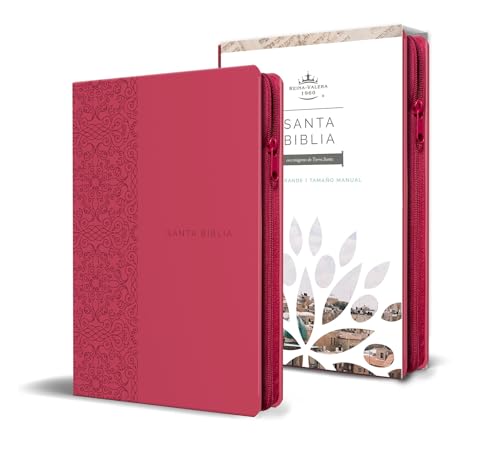 Biblia Reina Valera 1960 letra grande. Smil piel fucsia, cremallera, tamao man [Paperback]
