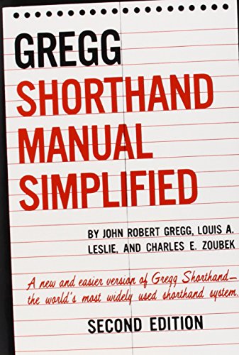 The GREGG Shorthand Manual Simplified [Hardcover]